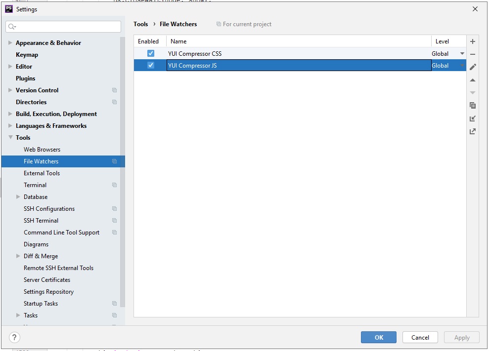 PHPStorm Filewatchers PHPStorm Filewatchers